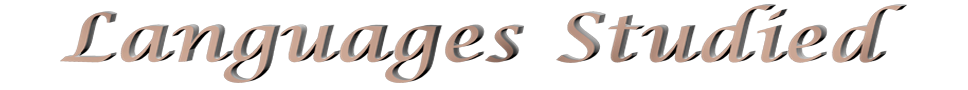 Languages Studied Text